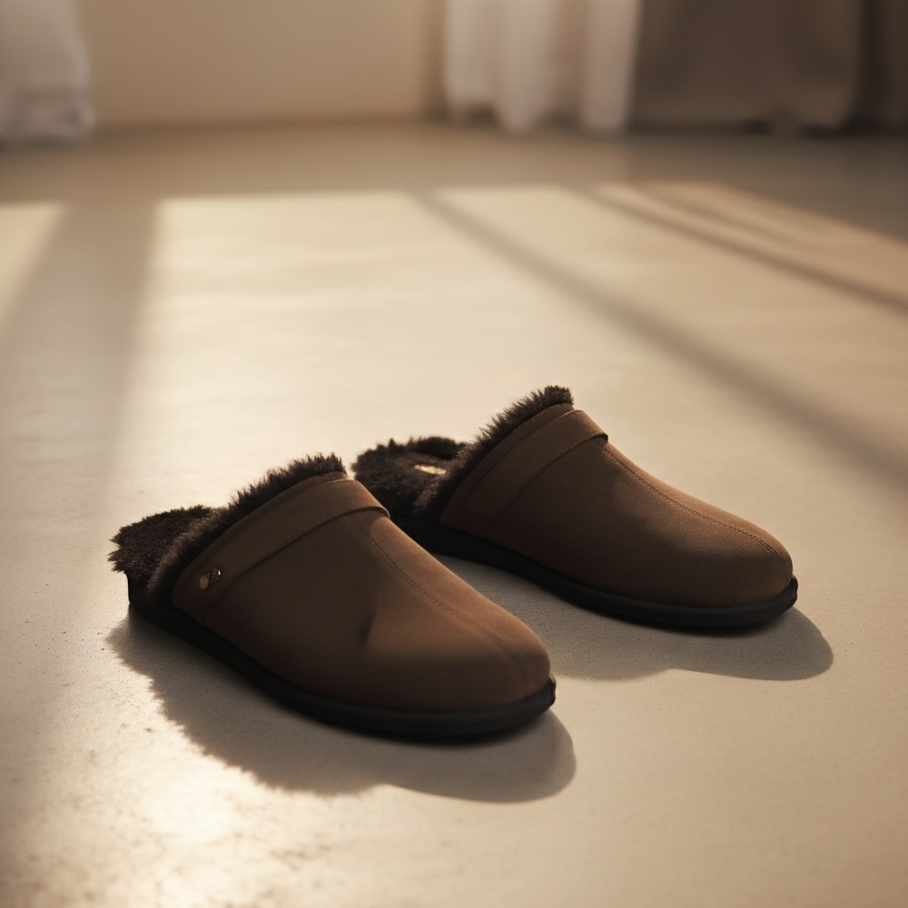 Kurt Geiger London Men's Hatton Mule Brown Suede Slip-On Shoes Size 42/9US